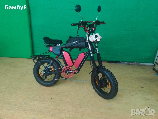 Custom Dual Motor AWD Fat E-Bike 2000W / 48V 44Ah / Off-Road Build, снимка 4 - Велосипеди - 55181303