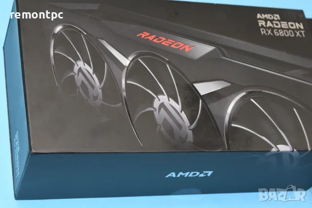 Radeon RX 6800 XT Midnight Black Edition 16 GB в кутия . Като нова . Видео карта 16 GB .