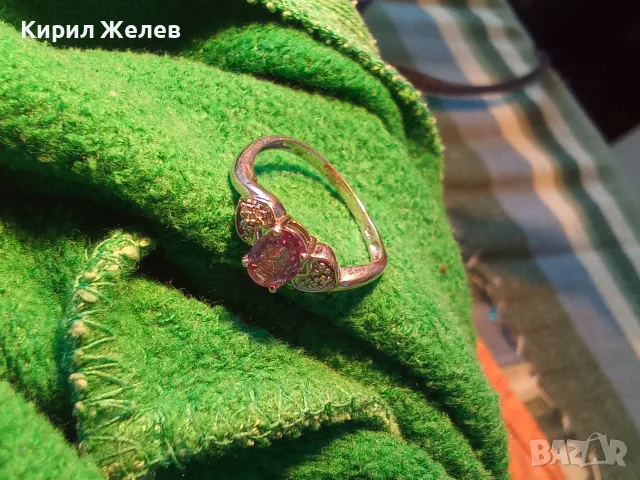 Елегантен сребърен пръстен с АМЕТИСТ подходящ аксесоар за ежедневието 25905, снимка 11 - Пръстени - 54965374