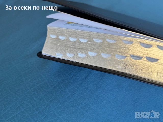 Библия , сиреч книгите на Свещеното Писание на Ветхия и Новия Завет ,облечена в кожа и позлата , снимка 5 - Специализирана литература - 54308233