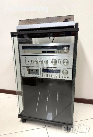 🔊Ретро аудио система сет PIONEER - сива серия - усилвател, дек, cd, грамофон, тунер и шкаф🔊