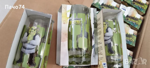 Стъклени чаши 250мл. Shrek. , снимка 8 - Чаши - 55421932