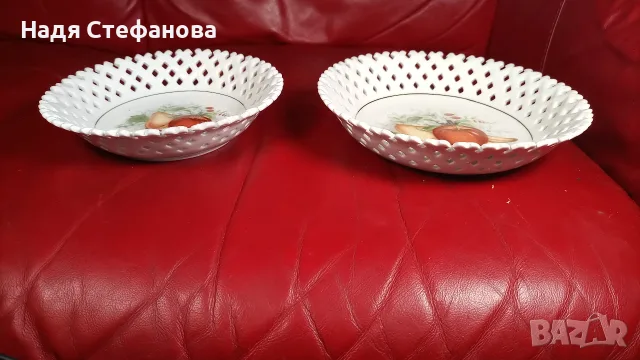 Китайски чинии за мезета, рязан порцелан 4 бр по два размера, два вида, снимка 12 - Чинии - 55442308
