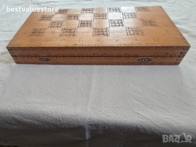 Шах С Дървена Кутия, снимка 3 - Шах и табла - 54177829