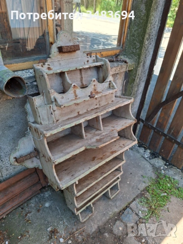 Ретро шкаф, стелаж, лавица, снимка 3 - Антикварни и старинни предмети - 54407418