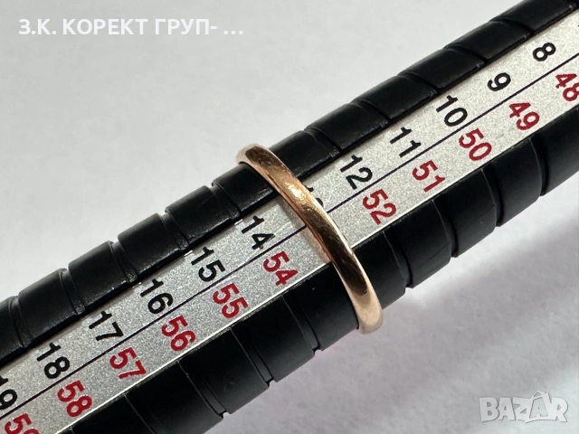 Златен дамски пръстен 14K – 7,07гр, размер 53, снимка 3 - Пръстени - 55117370