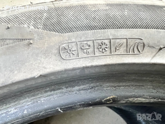 2бр всесезонни гуми 225-45-17, снимка 4 - Гуми и джанти - 54786583