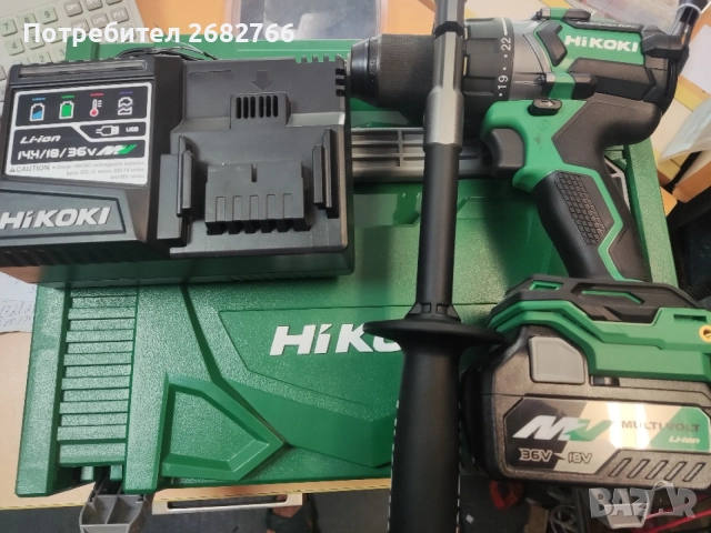 акумулаторен винтоверт hikoki DS18DC, снимка 4 - Винтоверти - 55511036