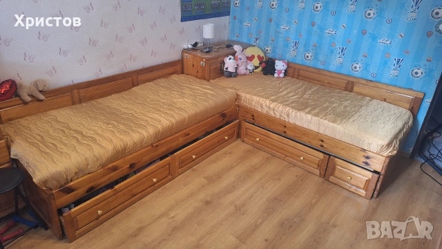 Мебели от естествено дърво за детска стая, снимка 10 - Спални и легла - 54990956