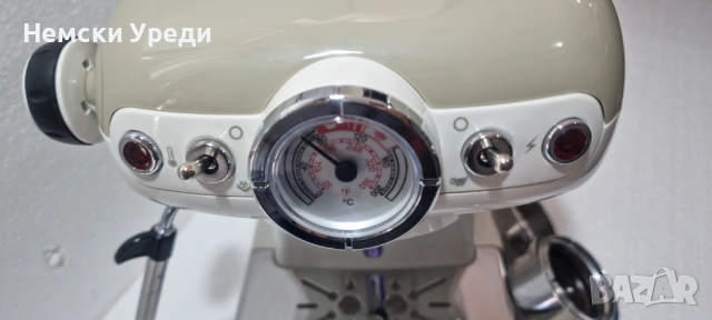 Кафемашина Ariete Vintage 1389, 15 бара, бежова, 0,9л, снимка 7 - Кафемашини - 54638324