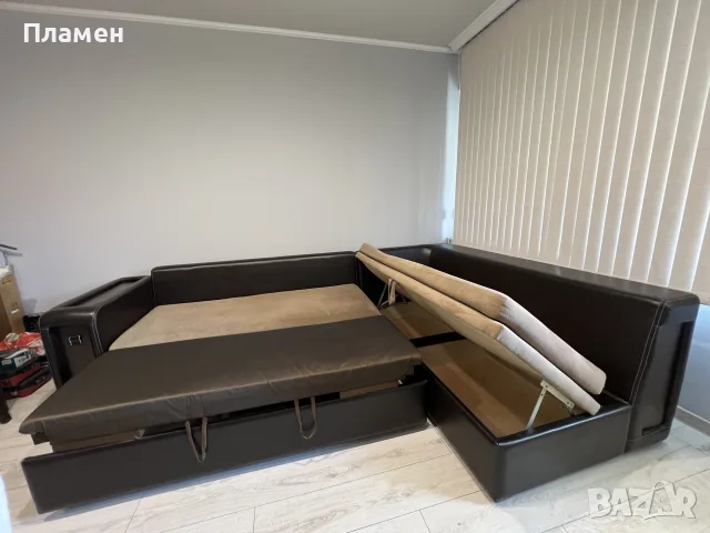 Ъглов диван, разтегателен , снимка 4 - Дивани и мека мебел - 55549536
