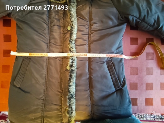 Зимно яке с качулка, снимка 4 - Якета - 54729916
