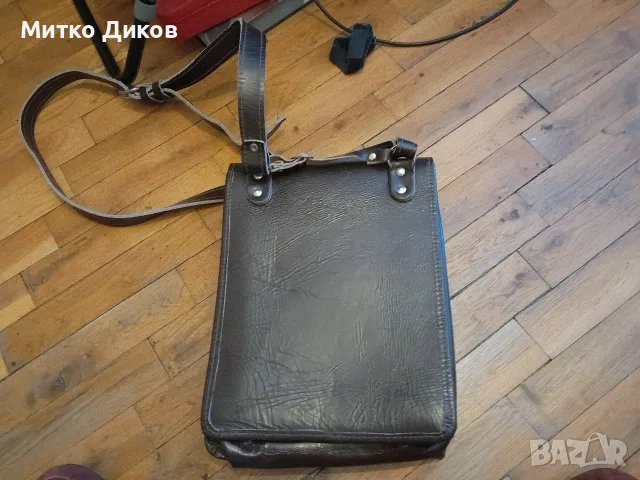 Командирска чанта естествена кожа нова 300х215х 80 мм #14, снимка 4 - Екипировка - 55300376