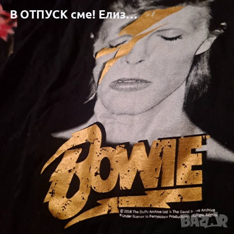 Тениска оригинал David Bowie дамска нова, снимка 2 - Тениски - 54787474