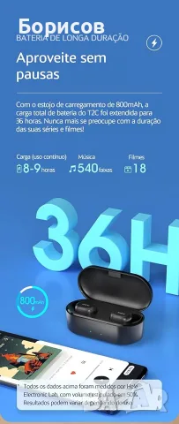 Безжични блутуут слушалки Homscam QCY T2C, снимка 10 - Bluetooth слушалки - 55493978