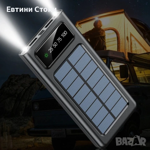 Соларна външна батерия UKC 8412 10000mAh с кабел 4в1, снимка 12 - Друга електроника - 54924770