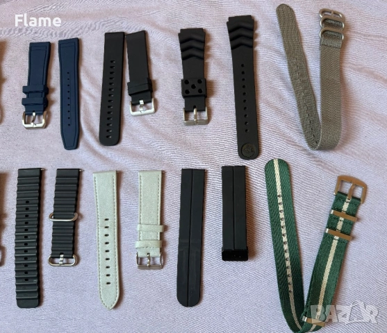 Каишки за часовници 20 22 24 mm casio timex seiko festina fossil каишка часовник, снимка 2 - Мъжки - 54821171