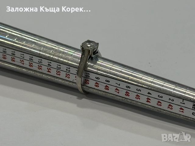 Сребърен пръстен 2,14гр, снимка 2 - Пръстени - 54731258