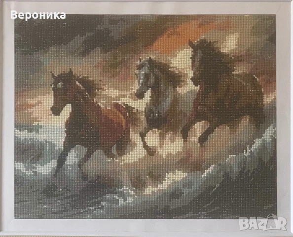 диамантен гоблен " Кони", снимка 3 - Гоблени - 54303865