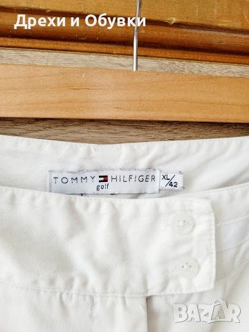 Бял летен панталон под коленете TOMMY HILFIGER , снимка 4 - Панталони - 54792459