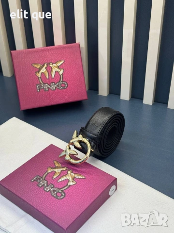 колан от естествена кожа в кутия pinko 3см