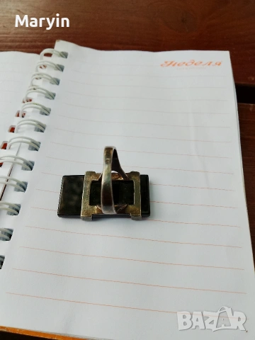 сребърен пръстен скамак, снимка 5 - Пръстени - 54242184