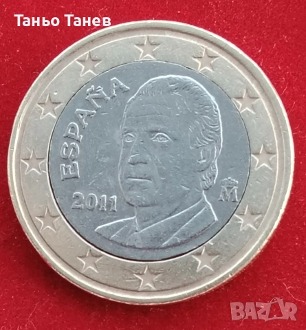 Една много странна Испанска монета от 1Евро 2011г., снимка 17 - Нумизматика и бонистика - 54240025