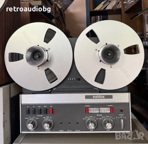 🔈Колекционерски ролков магнетофон REVOX A77 - 2 - писти + ролки + напове + капак🔈, снимка 3 - Декове - 55015450