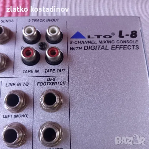 Mixer Alto made in Itali, снимка 8 - Ресийвъри, усилватели, смесителни пултове - 55606620