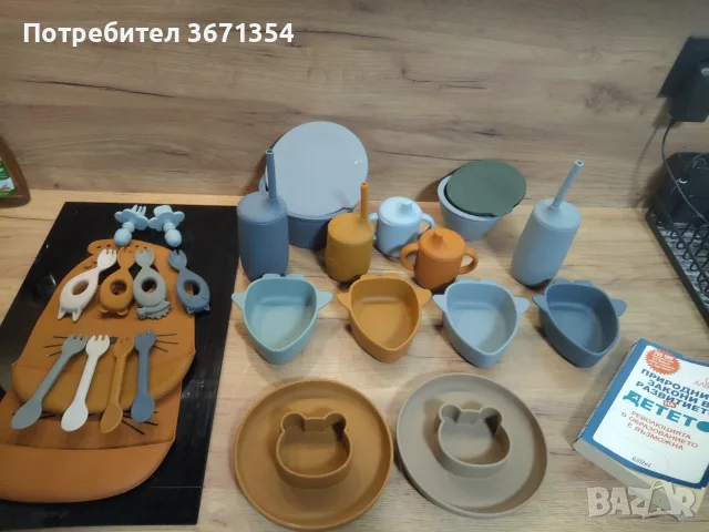 Комплект бебешки аксесоари, снимка 2 - Прибори, съдове, шишета и биберони - 55365054