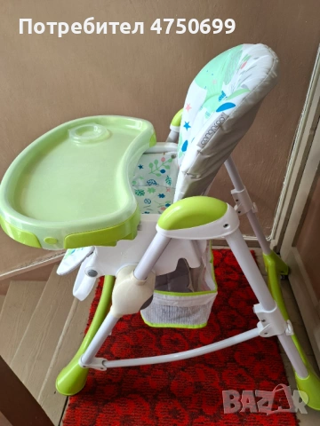 15.	Детско столче за хранене „Cangaroo - Mint“ , снимка 6 - Столчета за хранене - 54502377