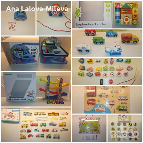 Дървени образователни играчки