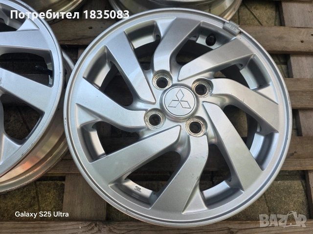 Лети джанти 14ки 4х100 Mitsubishi, снимка 6 - Гуми и джанти - 55178909