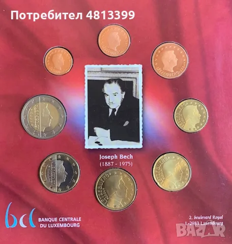 Годишен комплект евро монети БЕНЕЛЮКС 2004 г., снимка 4 - Нумизматика и бонистика - 55551691