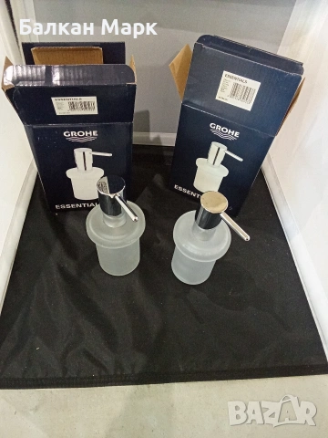 GROHE Essentials – Дозатор,диспенсър за течен сапун (Стъкло/Хром), снимка 6 - Други - 54135366