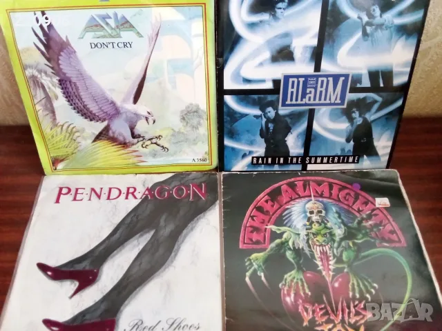 Asia/ The Alarm/ Pendragon/ The Almighty 7"series
