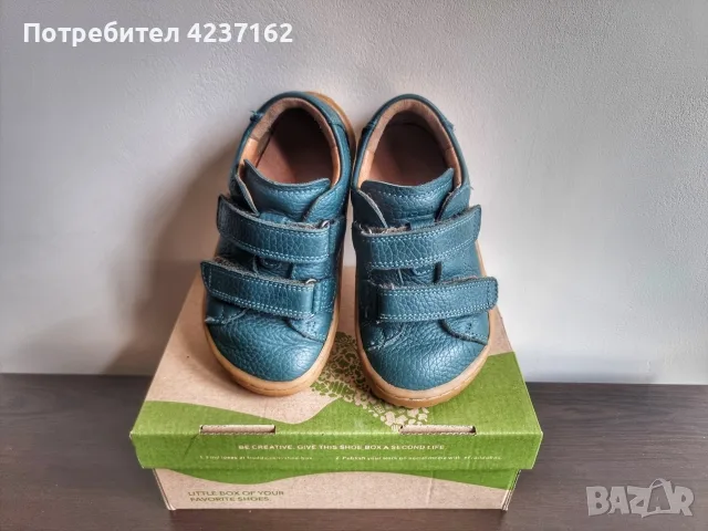 Кожени боси обувки Froddo Barefoot Base Petroleum G3130276-4, снимка 4 - Детски обувки - 55605397