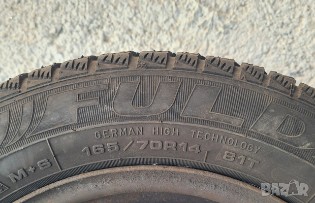 гуми Fulda 165/70R14 – за VW, Skoda, Seat с стоманени джанти 5х100 , снимка 3 - Гуми и джанти - 54899470