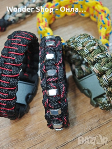 Изработка на Paracord гривни и ключодържатели във всякакви форми