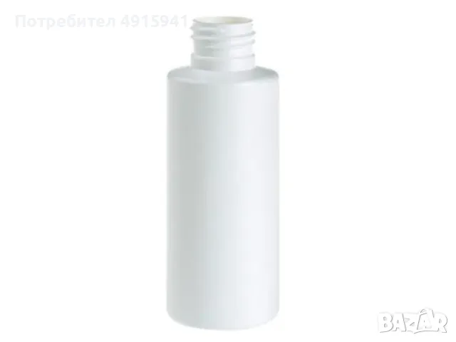 HDPE бутилка 100 мл, бяла, 24/410 