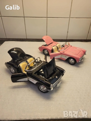 Chevrolet Corvett 1957 Burago метална колекционерска количка