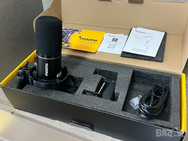 Микрофон Maono PD200X с програмируеми RGB светлини, За игри, подкаст, стрийминг, XLR/USB, снимка 4 - Микрофони - 53962982