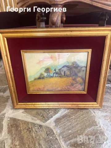 Dino Pasquero – оригинална картина, 1986 г., с галериен документ