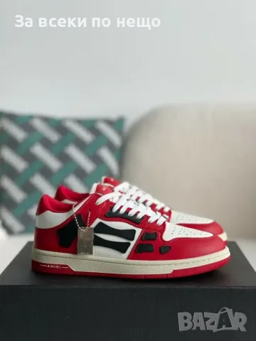Amiri Skel Top Low Sneakers "Red/White/Black" Унисекс👟Дамски Маратонки👟Мъжки Маратонки Код ch8