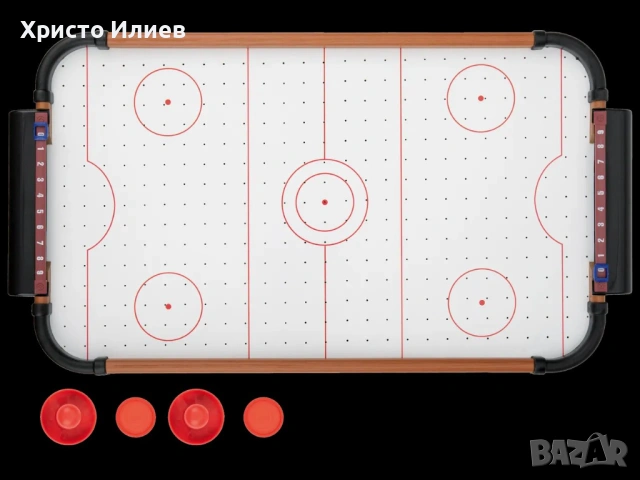 Настолна игра, маса въздушен хокей Air hockey 30,5 x 56 x 10,5 cm, снимка 2 - Образователни игри - 54122356