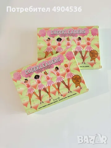 Benefit Cheekleaders Pink Squad - палитра 5 в 1, снимка 2 - Декоративна козметика - 55653452