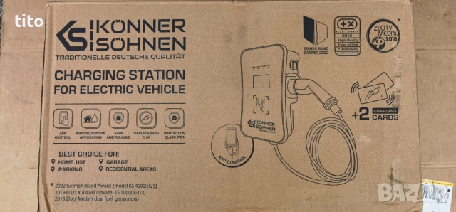 НОВА Зарядна станция Könner & Söhnen KS-X16/3. - 11kW., снимка 6 - Аксесоари и консумативи - 53473300