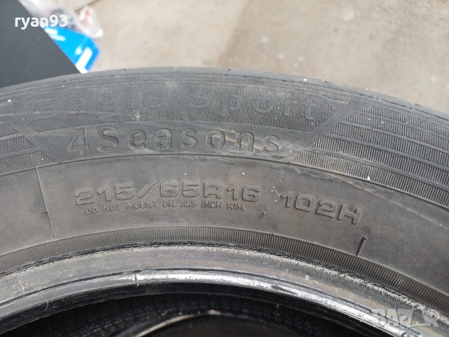 3бр всесезонни гуми GOOD YEAR - 215/65/16, снимка 6 - Гуми и джанти - 54376275