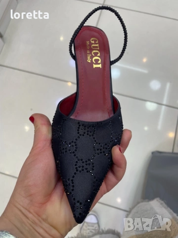 Gucci чехли с камъни , снимка 2 - Чехли - 54259810