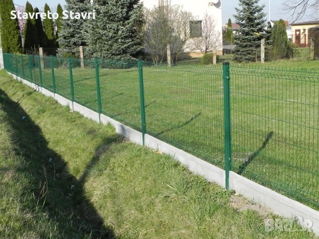 Ограда с циментови колове метален профил пана оградна мрежа врати, снимка 7 - Други услуги - 54419766